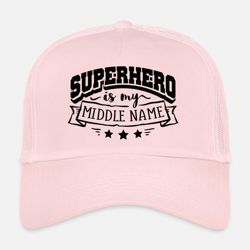 Superhero my name - Trucker Cap - pale pink