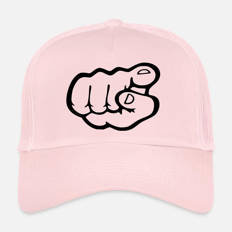 Finger Punkt - Trucker Cap - Hellrosa