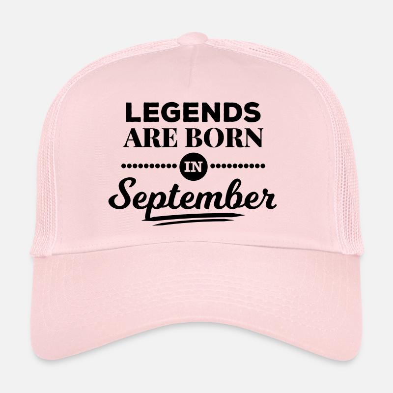 legends are born in september Geburtstag Spruch Trucker Cap