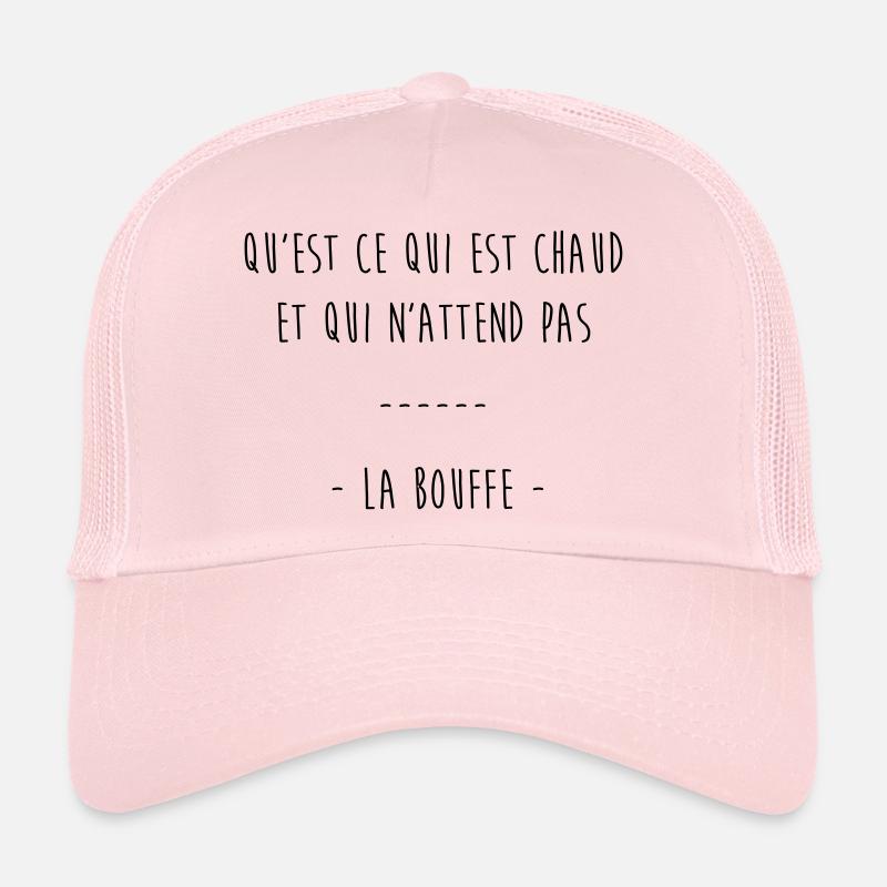 qu'est ce qui est chaud & qui n'attend pas la bouf Casquette trucker 