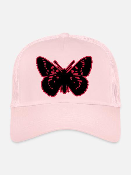 Schmetterlinge: Melitaea Cynthia - Casquette trucker  - rose pâle - Devant