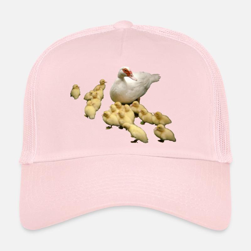 Flying duck with chicks Trucker Cap