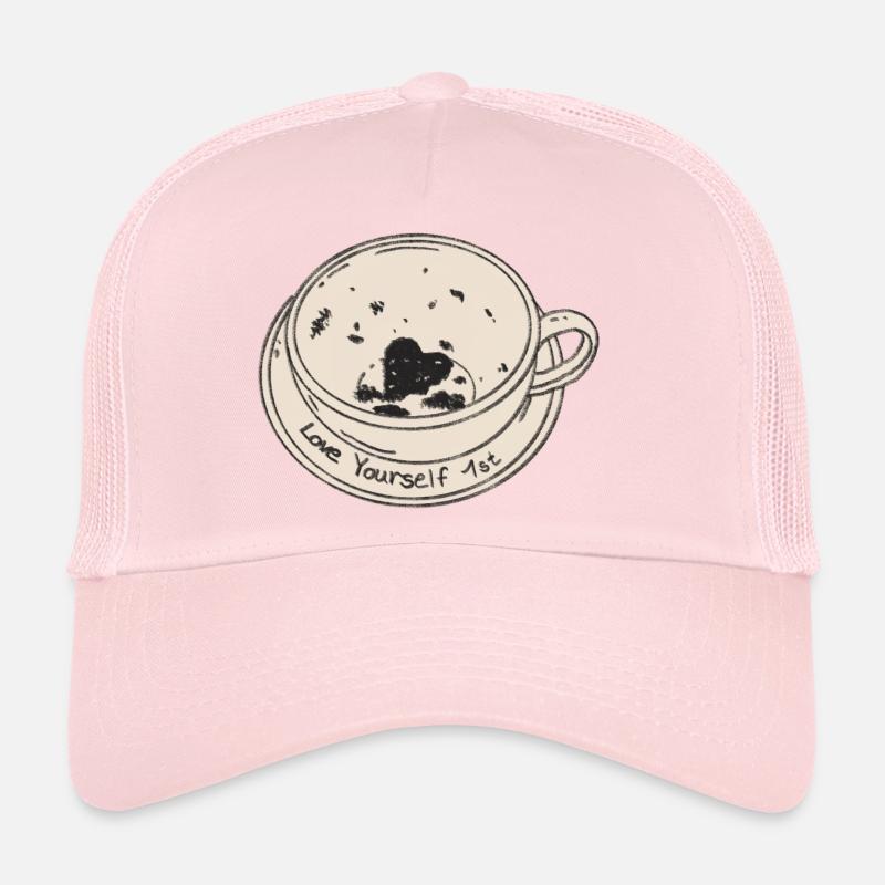 Love Yourself 1st - Trucker Cap - pale pink