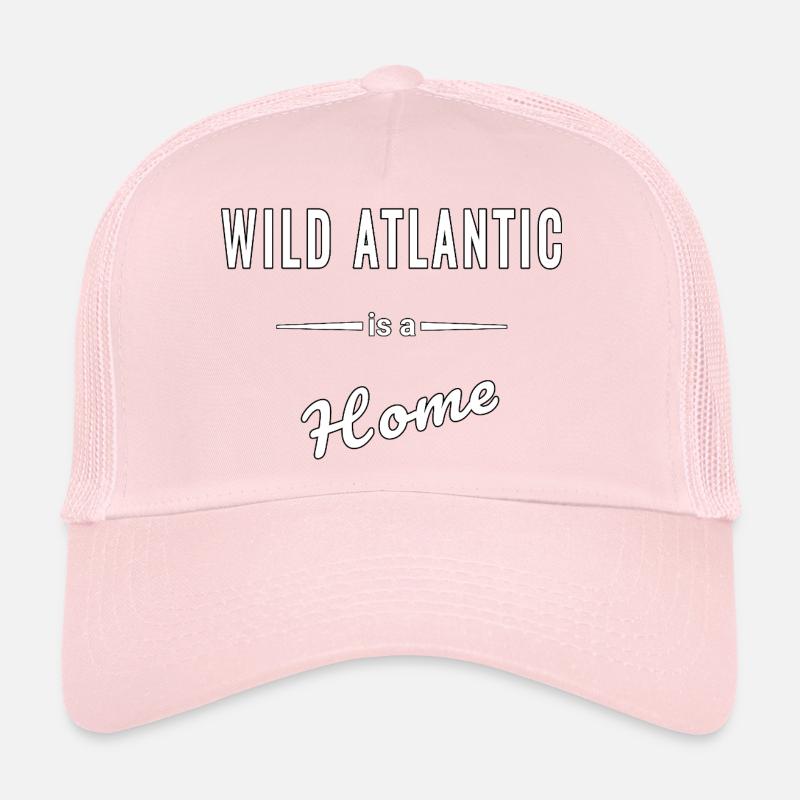 Wild Atlantic est comme un dicton de maison - Casquette trucker  - rose pâle