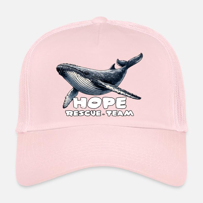 Hope Rettungsteam Wal Ostsee - Trucker Cap - Hellrosa