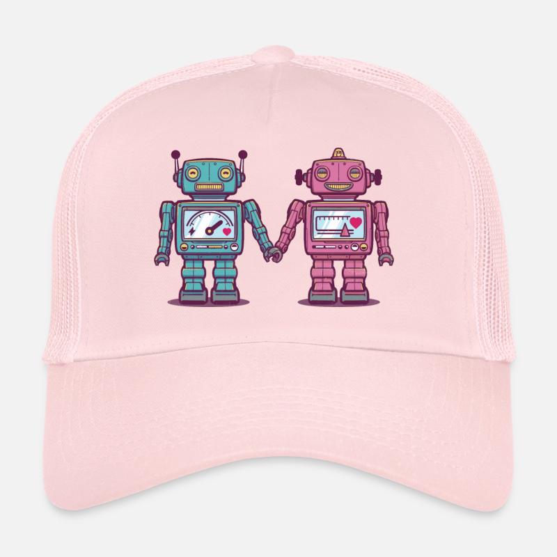 Loving Robots - Trucker Cap - pale pink