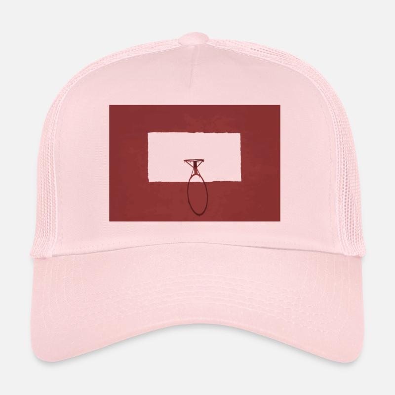 Panier de basket rouge sport Casquette trucker 