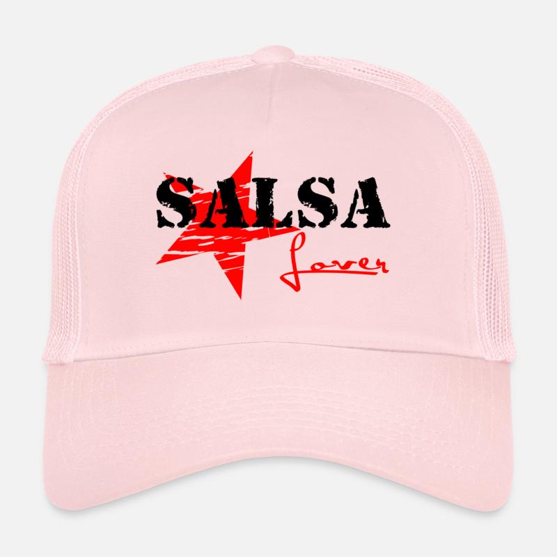 noir Salsa Lover - Red Star - Danse Salsa Chemises Casquette trucker 