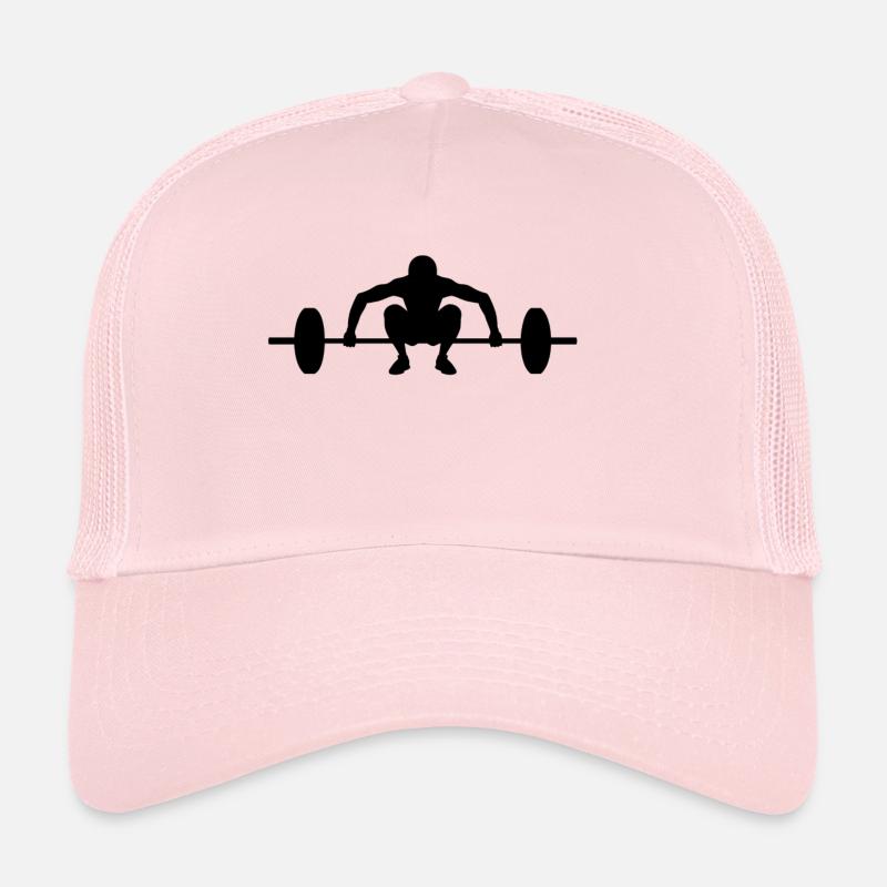Barbell black - Trucker Cap - pale pink