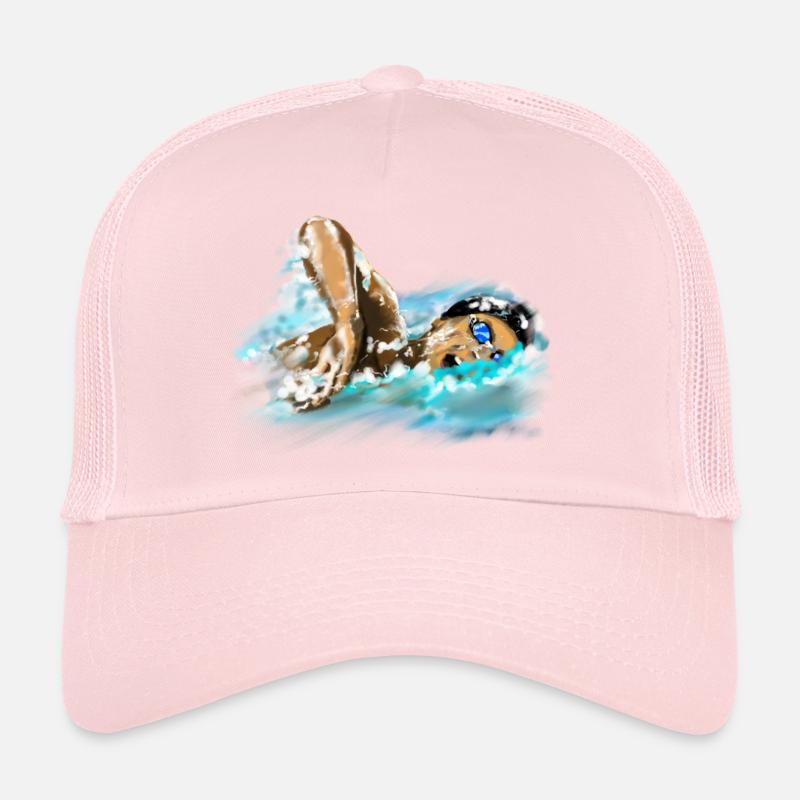 swimmer - Trucker Cap - pale pink
