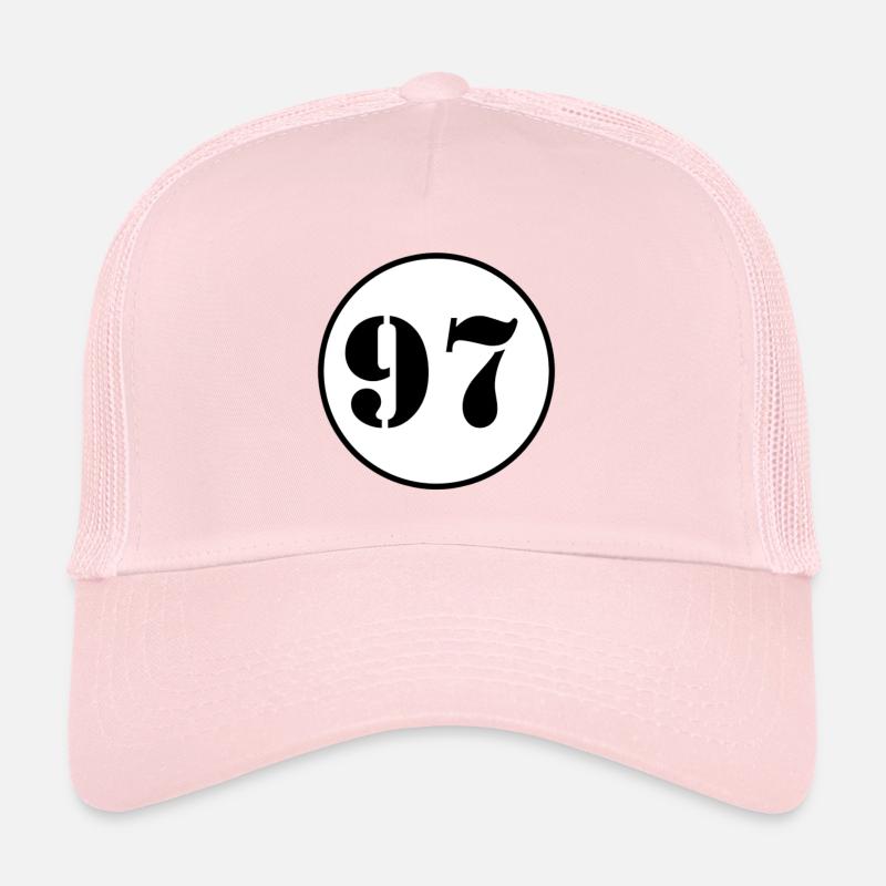 NUMBER 97 ninety seven birthday gift Trucker Cap