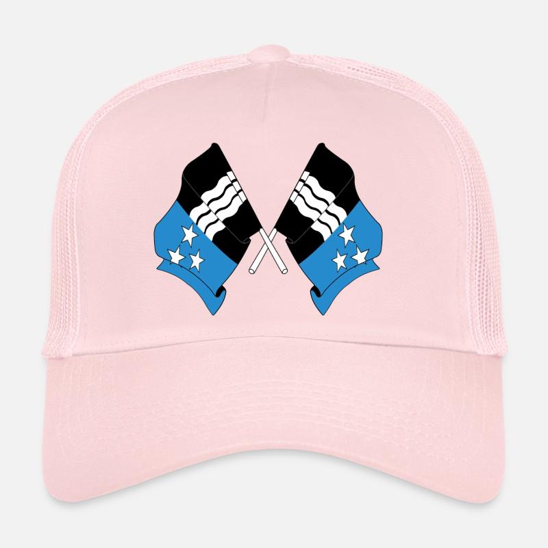 Zwei Flaggen der Aargauer Schweiz Trucker Cap