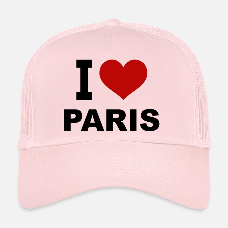 I love Paris - Trucker Cap - pale pink