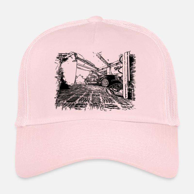 Cadet D - Casquette trucker  - rose pâle