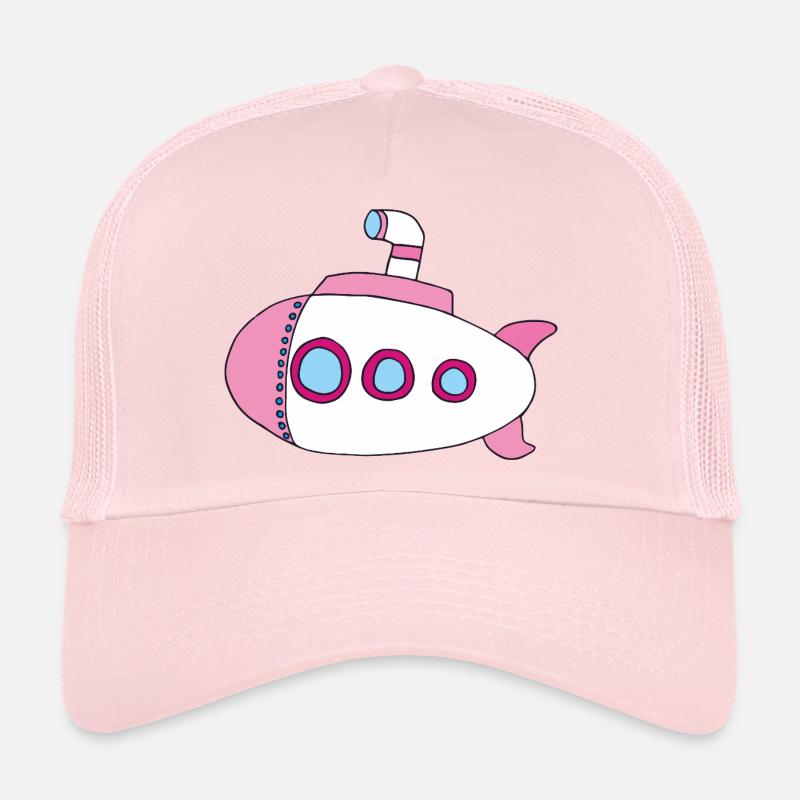 Rose sous-marin Casquette trucker 