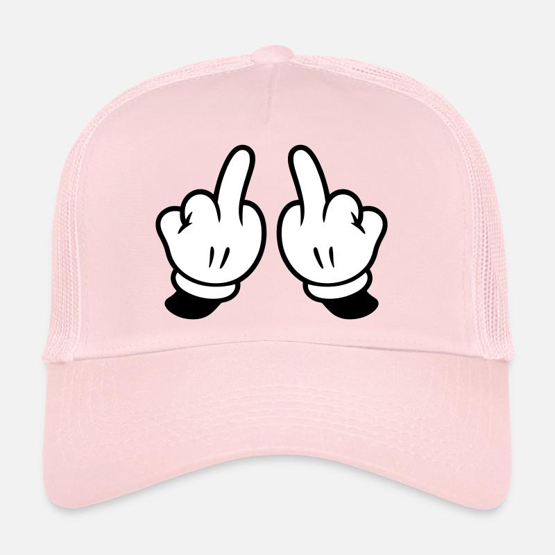 Mittelfinger Hand Frech Trucker Cap
