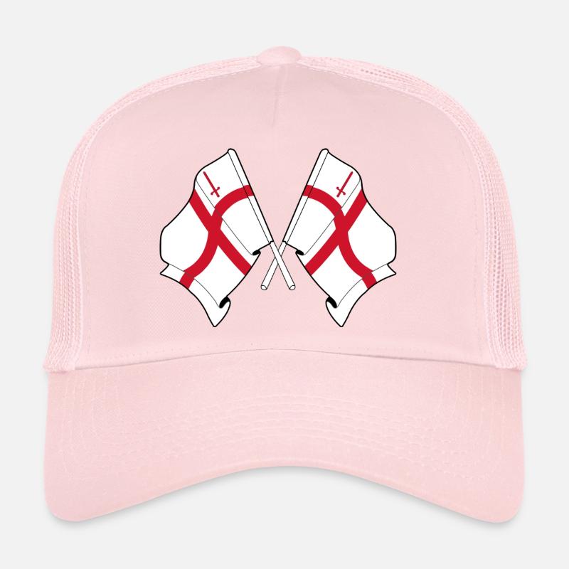 Drapeaux croisés de la City de Londres Casquette trucker 