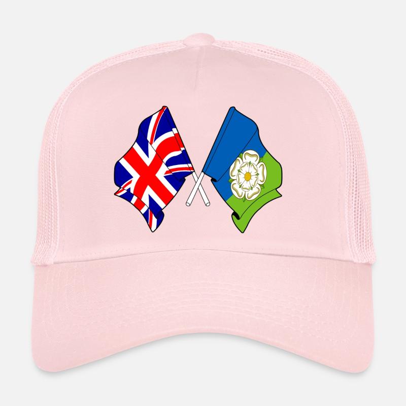 East Riding et Drapeaux croisés du Royaume-Uni Casquette trucker 