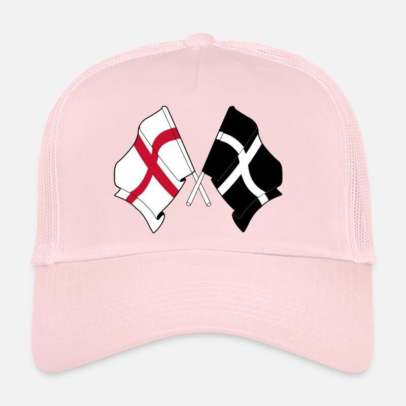 Cornwall & England Crossed Trucker Cap