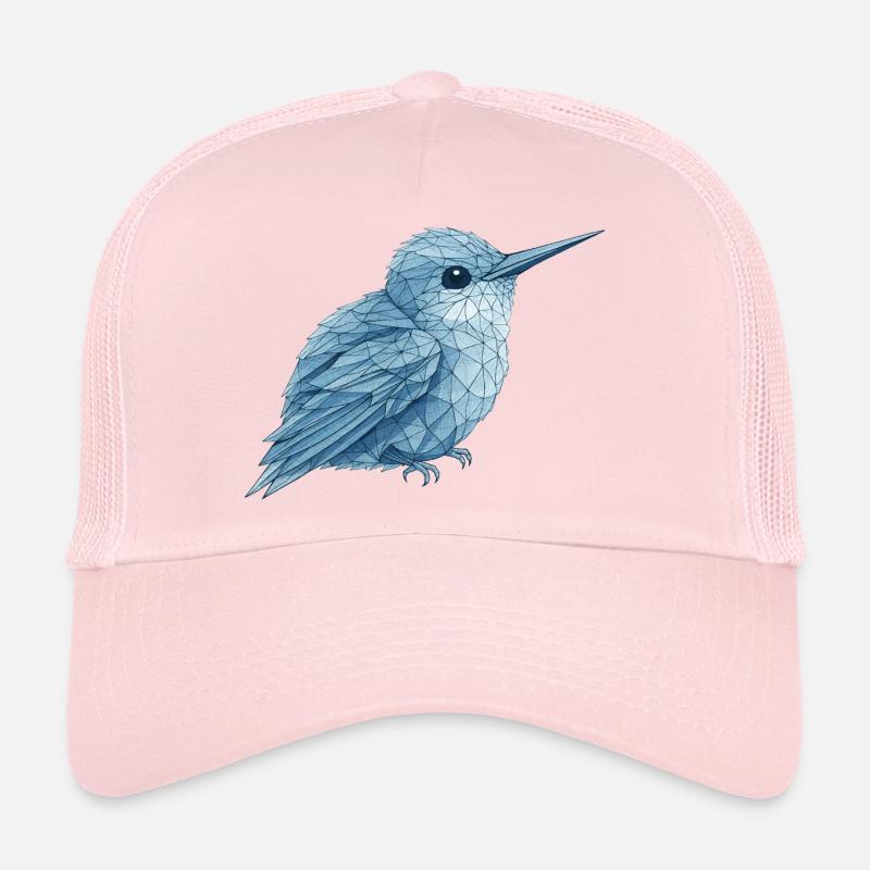 Merlebleu géométrique Casquette trucker 