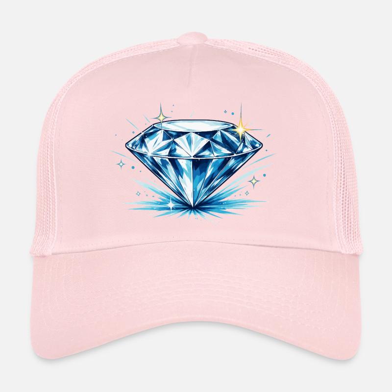 Diamant Bleu de Glace Casquette trucker 