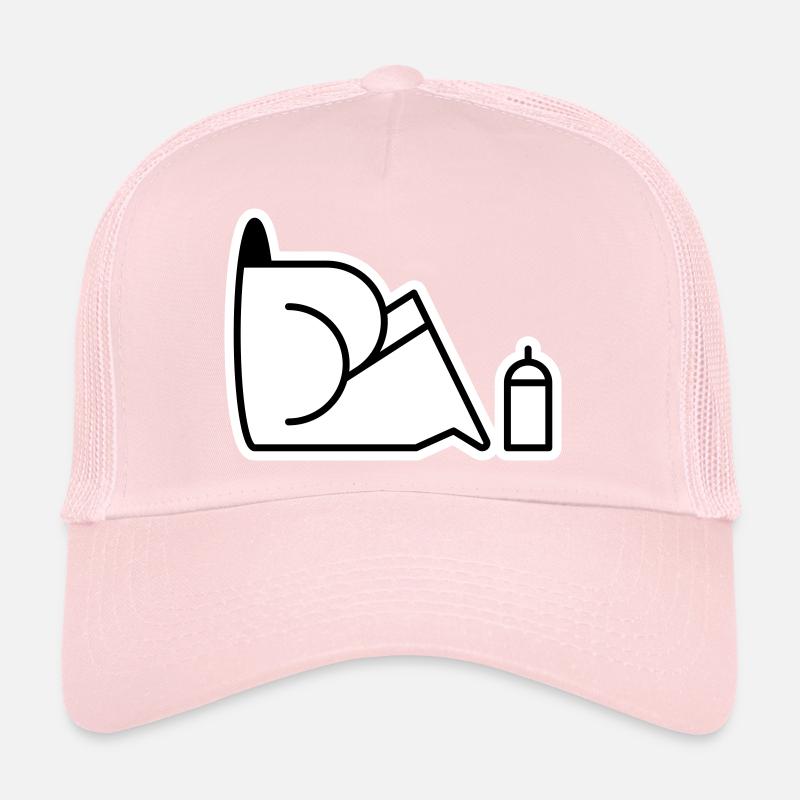 À la recherche de boîtes - Casquette trucker  - rose pâle