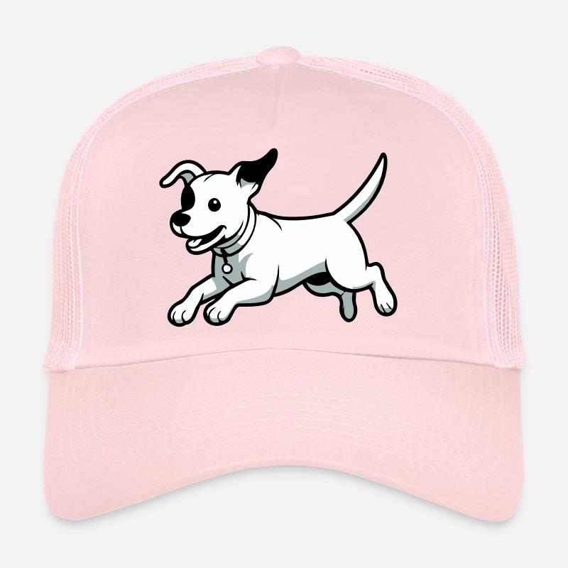 Playful Dog Cartoon Trucker Cap