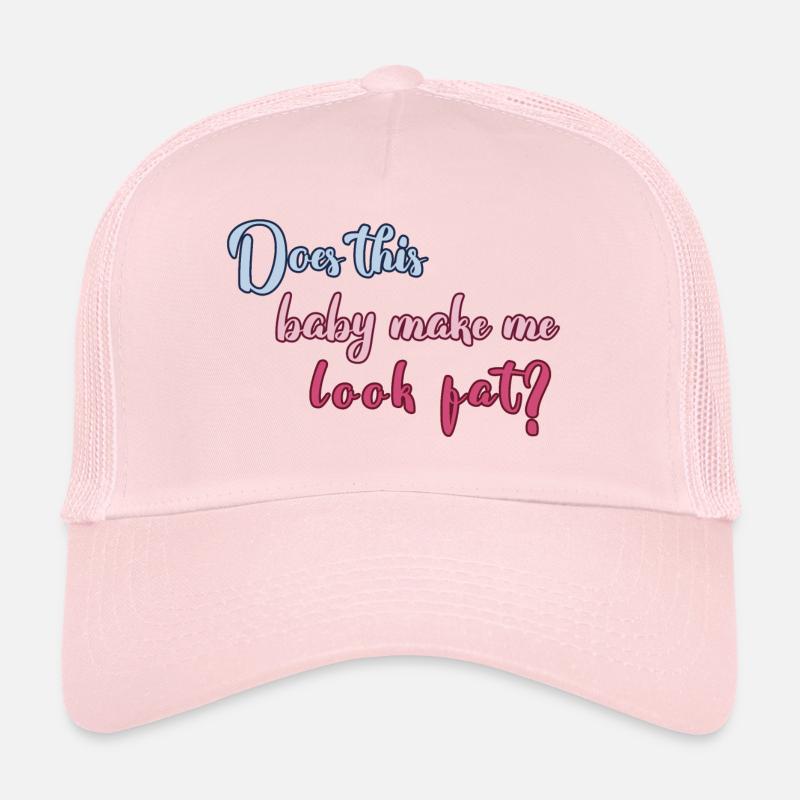idée de cadeau naissance bébé enfant né naissance - Casquette trucker  - rose pâle