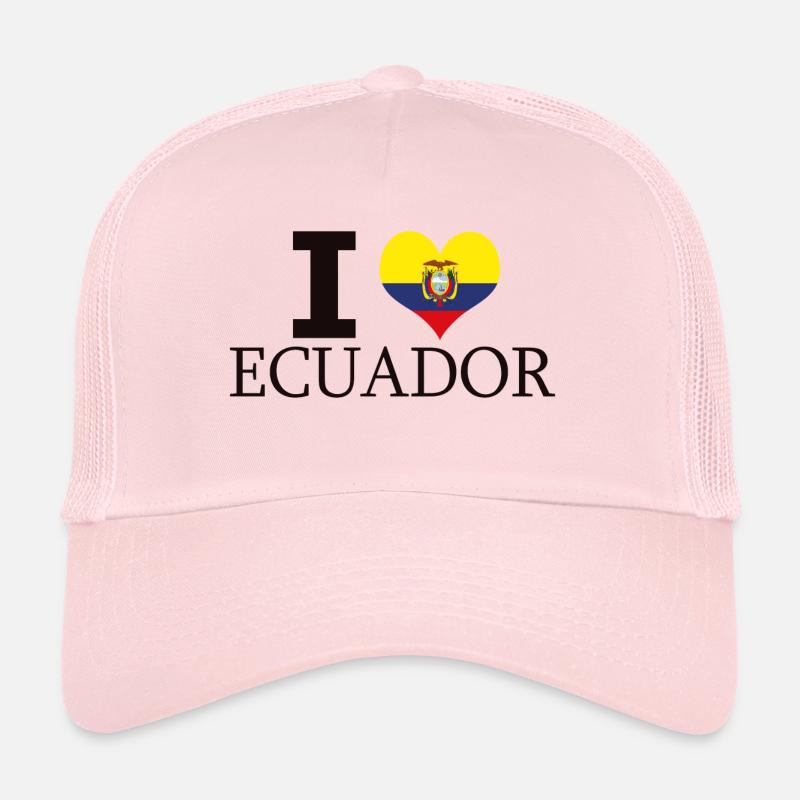 I LOVE ECUADOR - Trucker Cap - pale pink