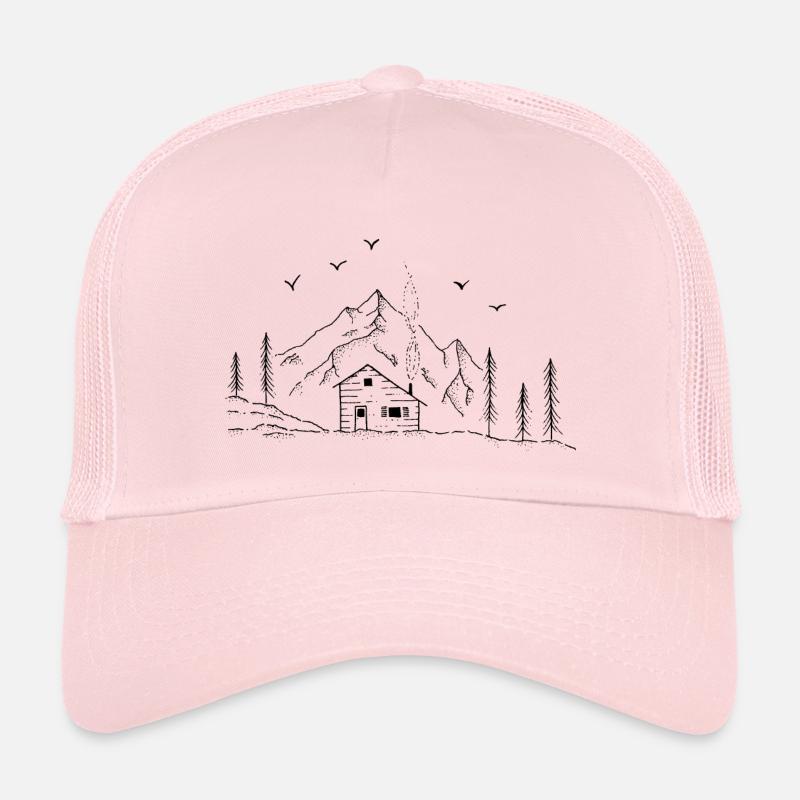 Mountain hut - Trucker Cap - pale pink