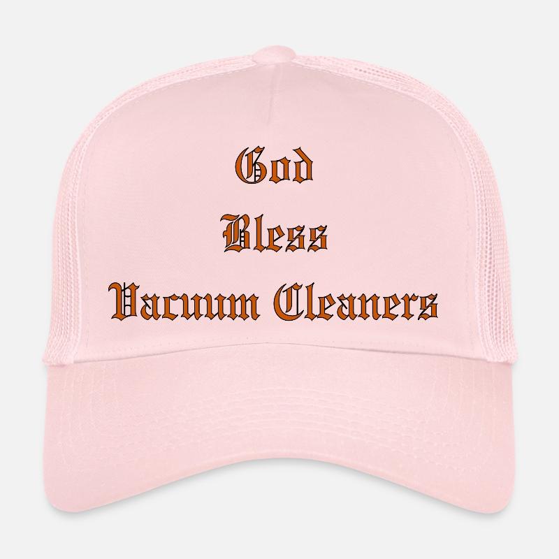 GodBlessAspirateurs - Casquette trucker  - rose pâle