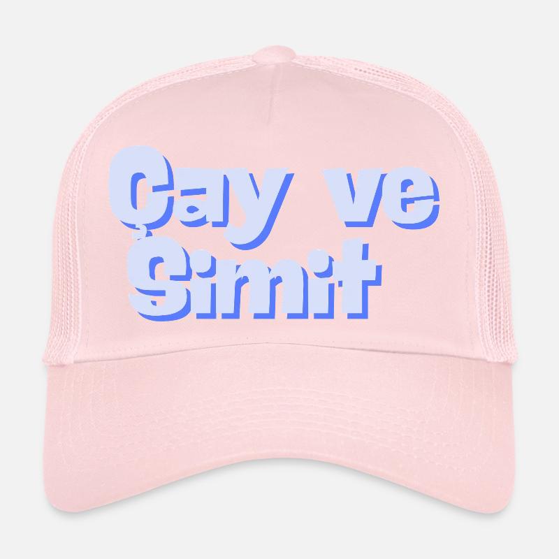 Cay et Simit - Casquette trucker  - rose pâle