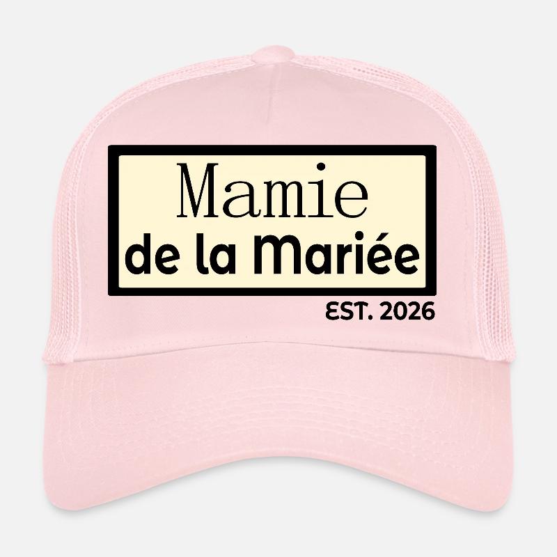 Mamie de la Mariée Casquette trucker 