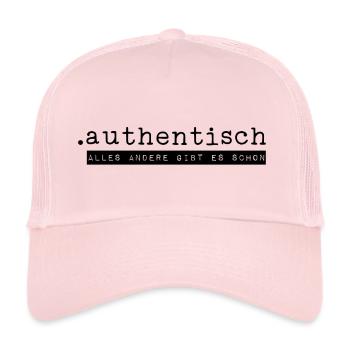.authentique - Casquette trucker  - rose pâle - Devant