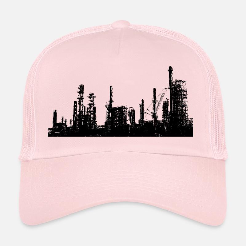 Öl Raffinerie Industrie - Trucker Cap - Hellrosa