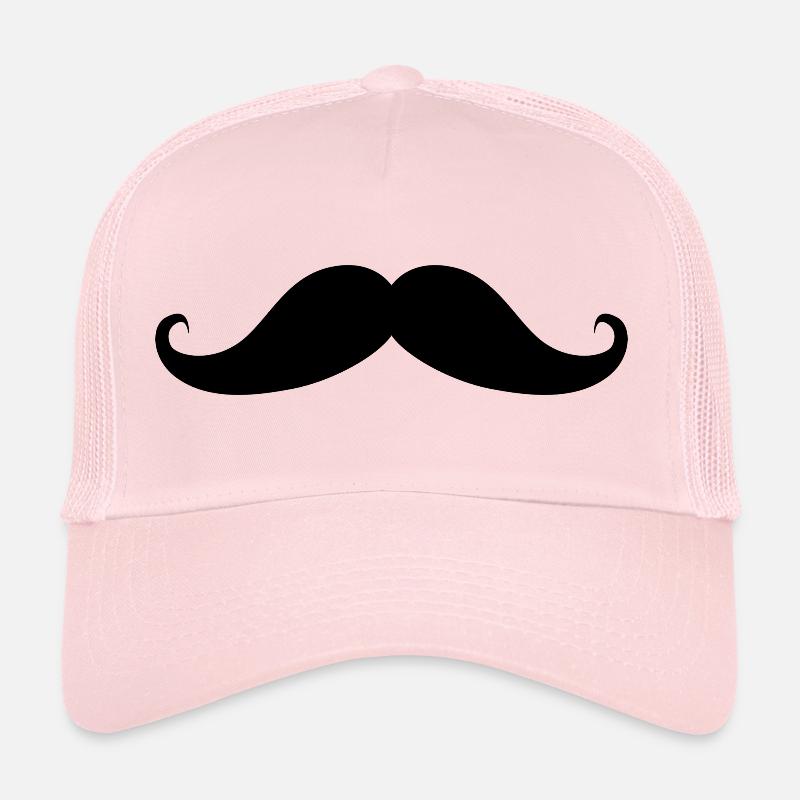 moustache Casquette trucker 