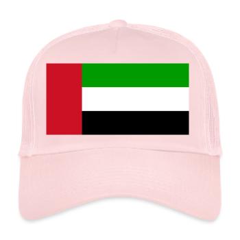 Émirats arabes unis - Casquette trucker  - rose pâle - Devant
