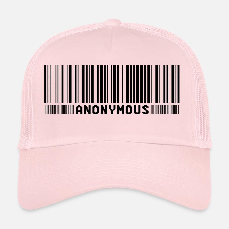 Anonymous code à barres - Nous sommes légion - shirt Casquette trucker 