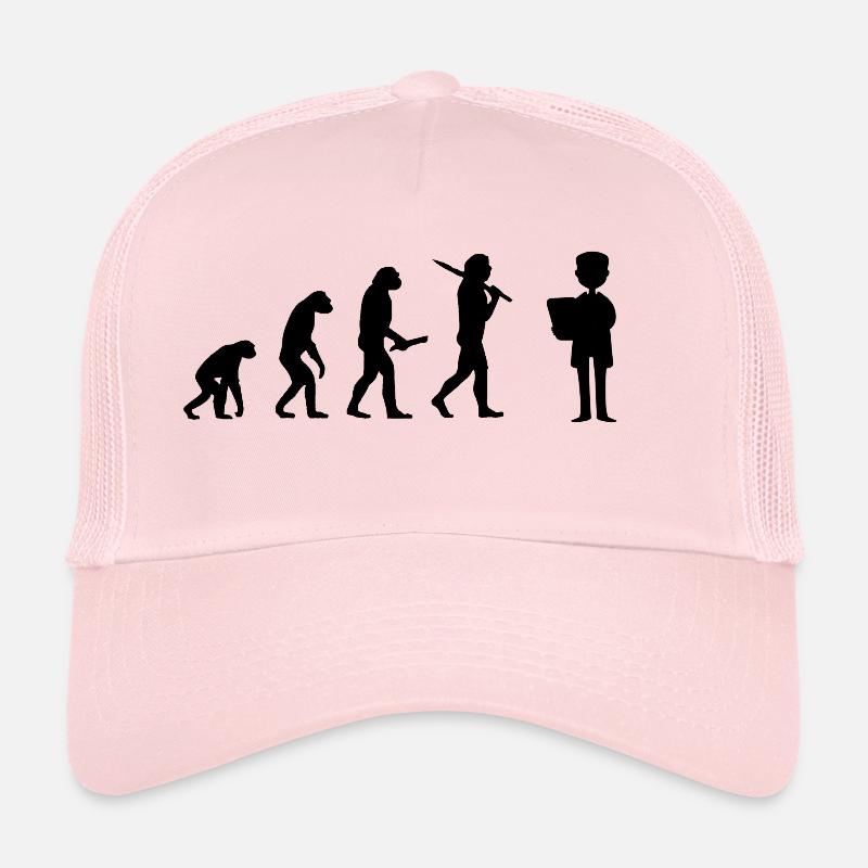 doktor Evolution Fortschritt Entwicklung - Trucker Cap - Hellrosa