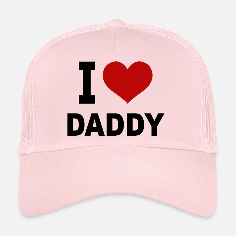 I love Daddy - Trucker Cap - pale pink