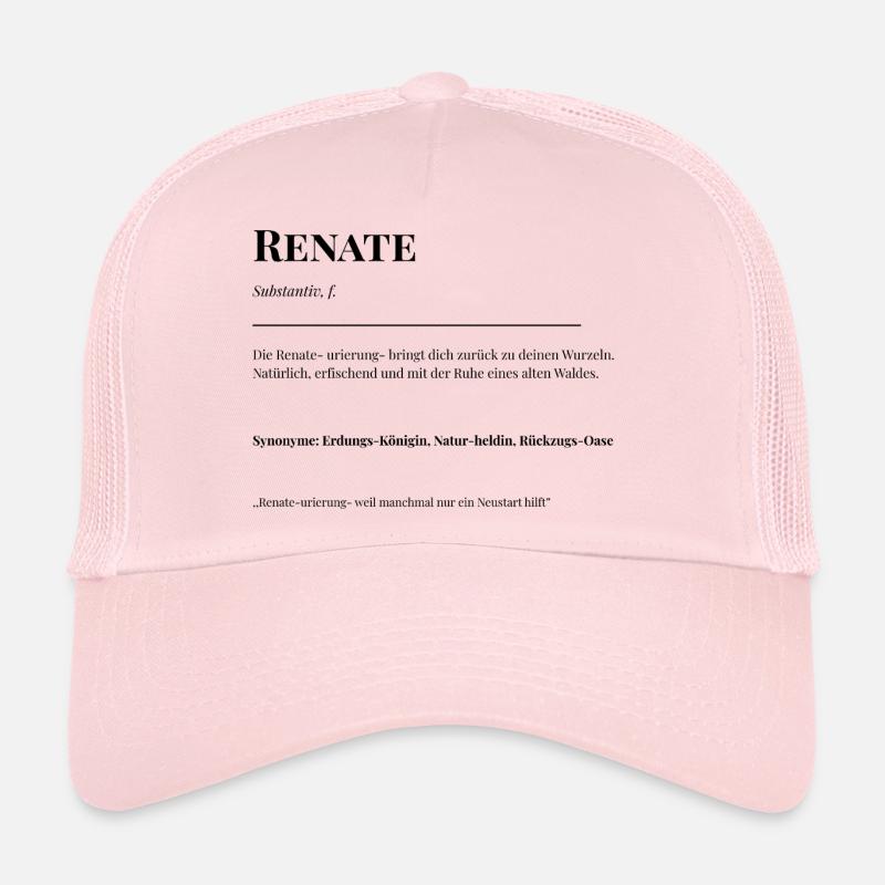 Renate - Trucker Cap - Hellrosa