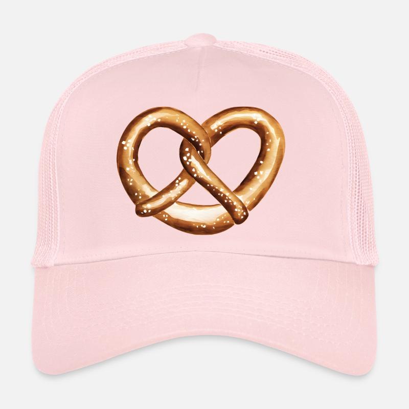 Bretzel en forme de cœur Casquette trucker 