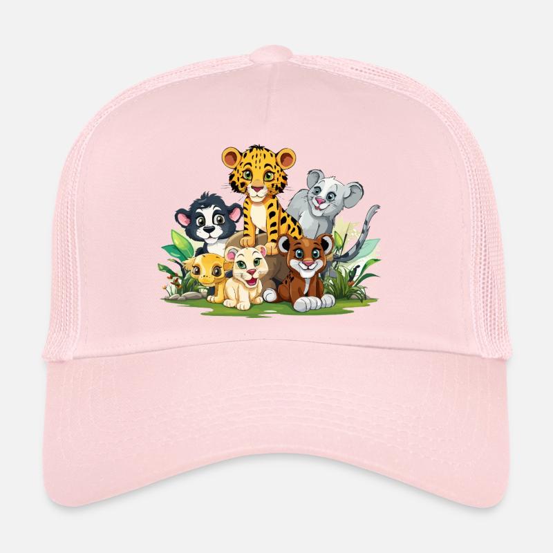 Amoureux des animaux dans la jungle Casquette trucker 
