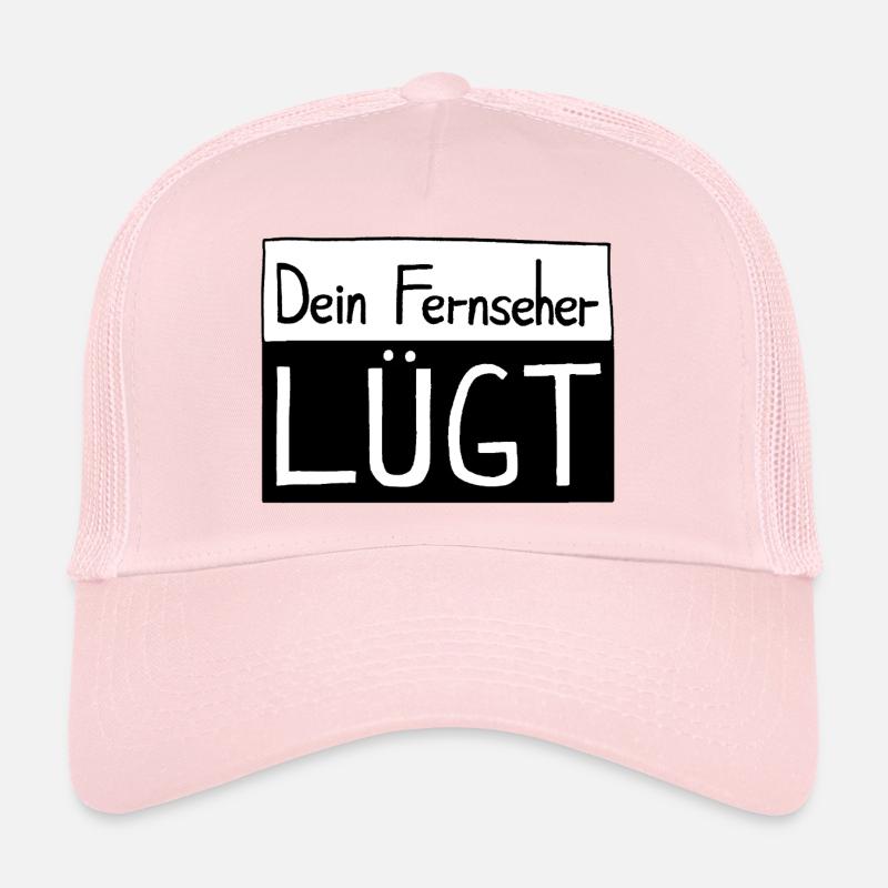 Dein Fernseher LÜGT - Trucker Cap - Hellrosa