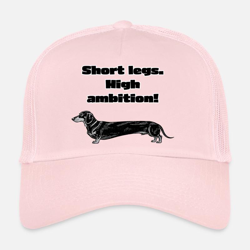 Jambes courtes, grande ambition – Diction teckel Casquette trucker 