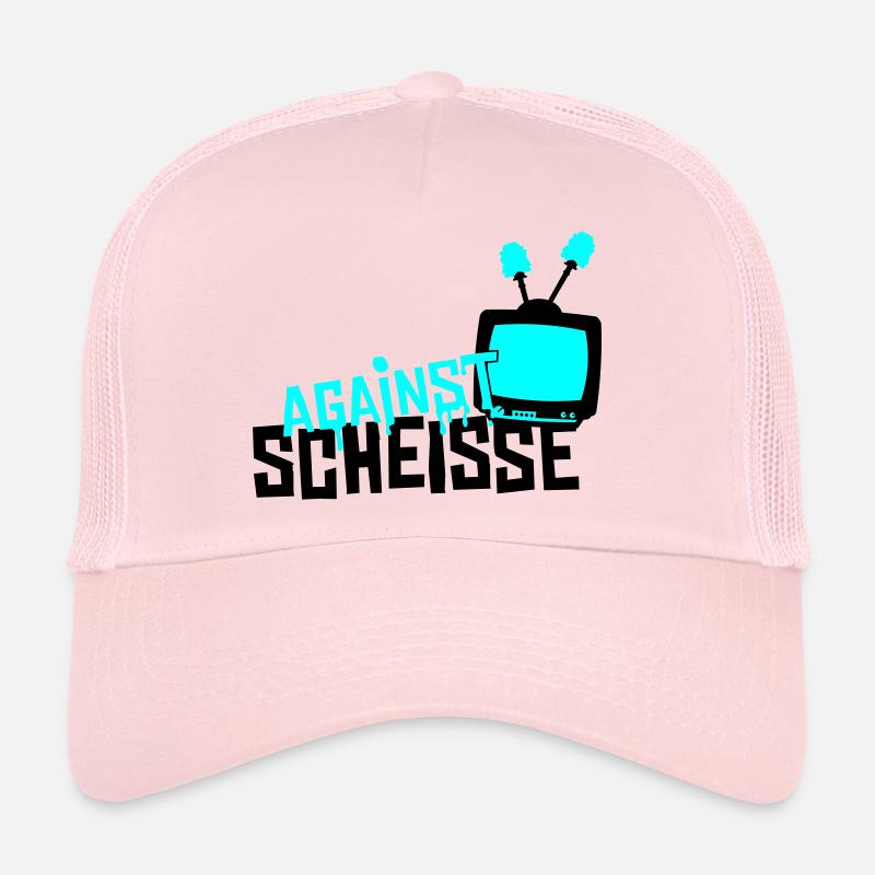 against scheisse - television Trucker Cap