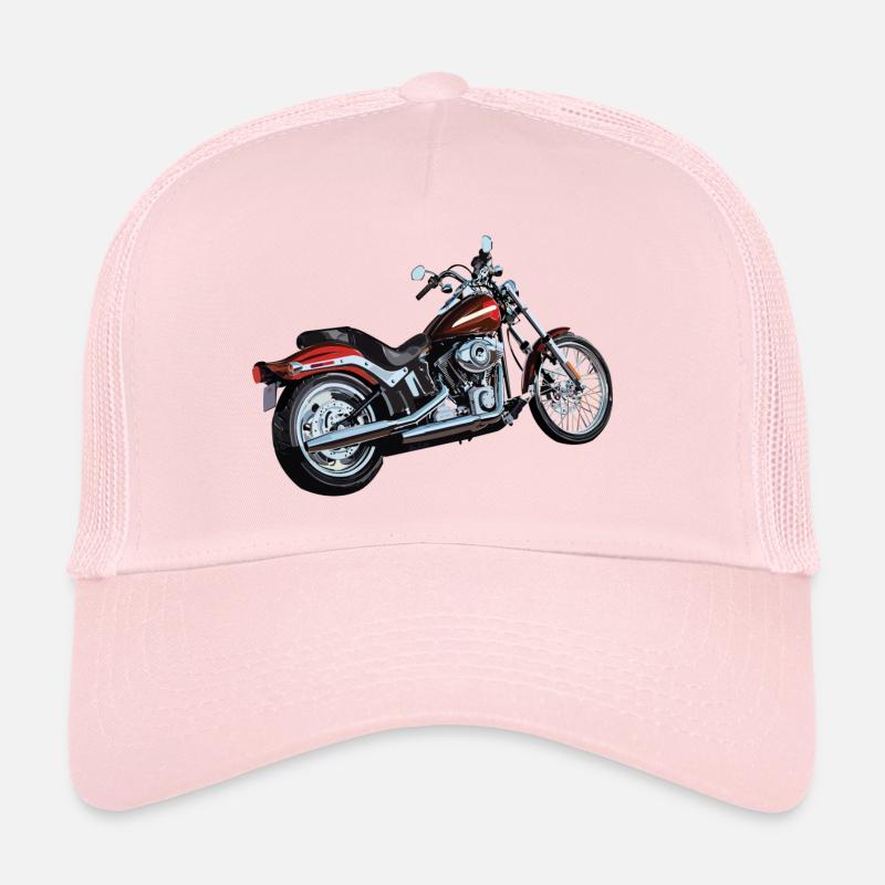 rotes Motorrad Geschenk Geschenkidee Trucker Cap