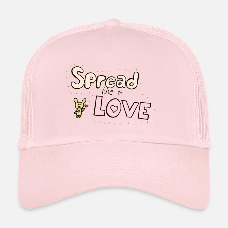 Répandre l'amour - Casquette trucker  - rose pâle