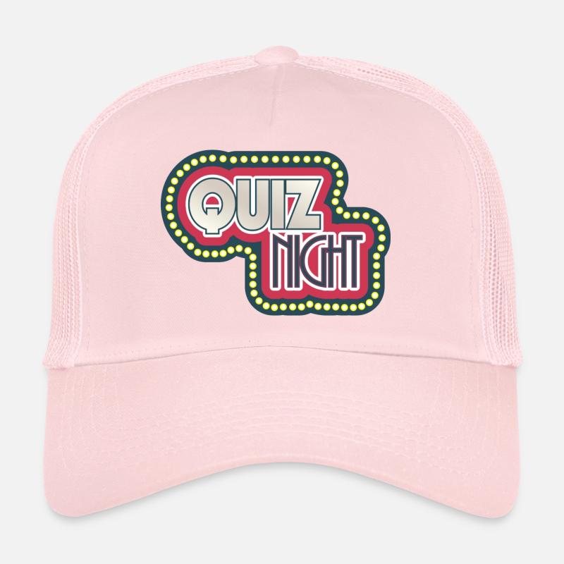 Quiz Night / Playshirt - Casquette trucker - rose pâle