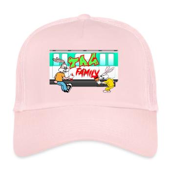 Tag Family - Casquette trucker  - rose pâle - Devant